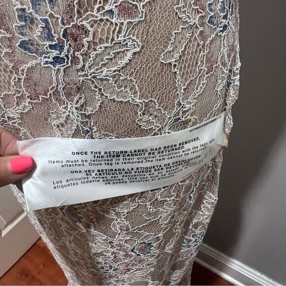 Dress the Population Helen Sleeveless Wrap Top Lace Gown size large NWT - Picture 12 of 15